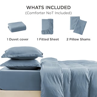 Foto 7 | Juego de Cama Bedsure Queen con Funda de Edredón y Sábana Bajera- Venta Internacional