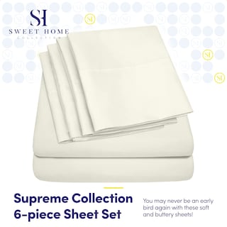 Foto 2 | Juego De Sábanas Sweet Home Collection 1500 Supreme De Microfibra - Venta Internacional.