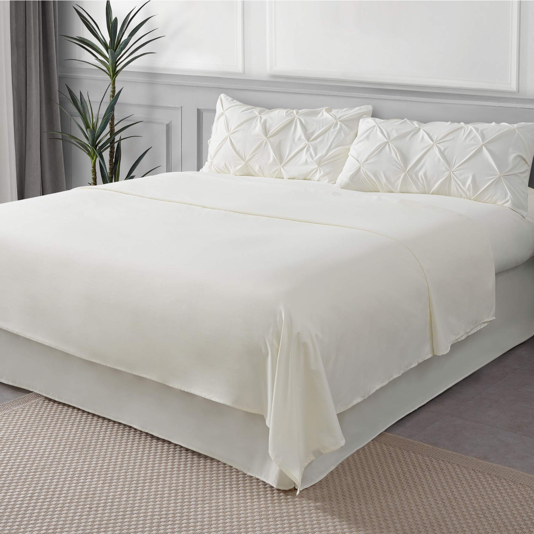 Foto 8 pulgar | Juego De Edredón Bedsure Twin Ivory Con Sábanas, 5 Piezas - Venta Internacional.