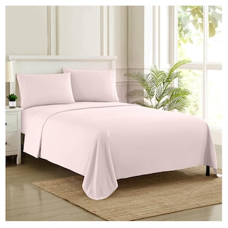Foto 1 | Juego De Sábanas Sweet Home Collection 1800 Supreme Twin, Color Rosa Pálido - Venta Internacional.