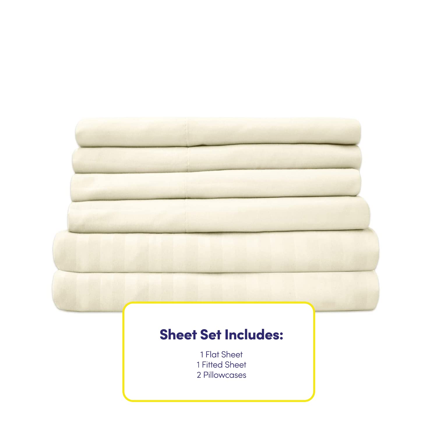 Foto 5 pulgar | Sábanas Sweet Home Collection 1500 Supreme Twin Beige - Venta Internacional.