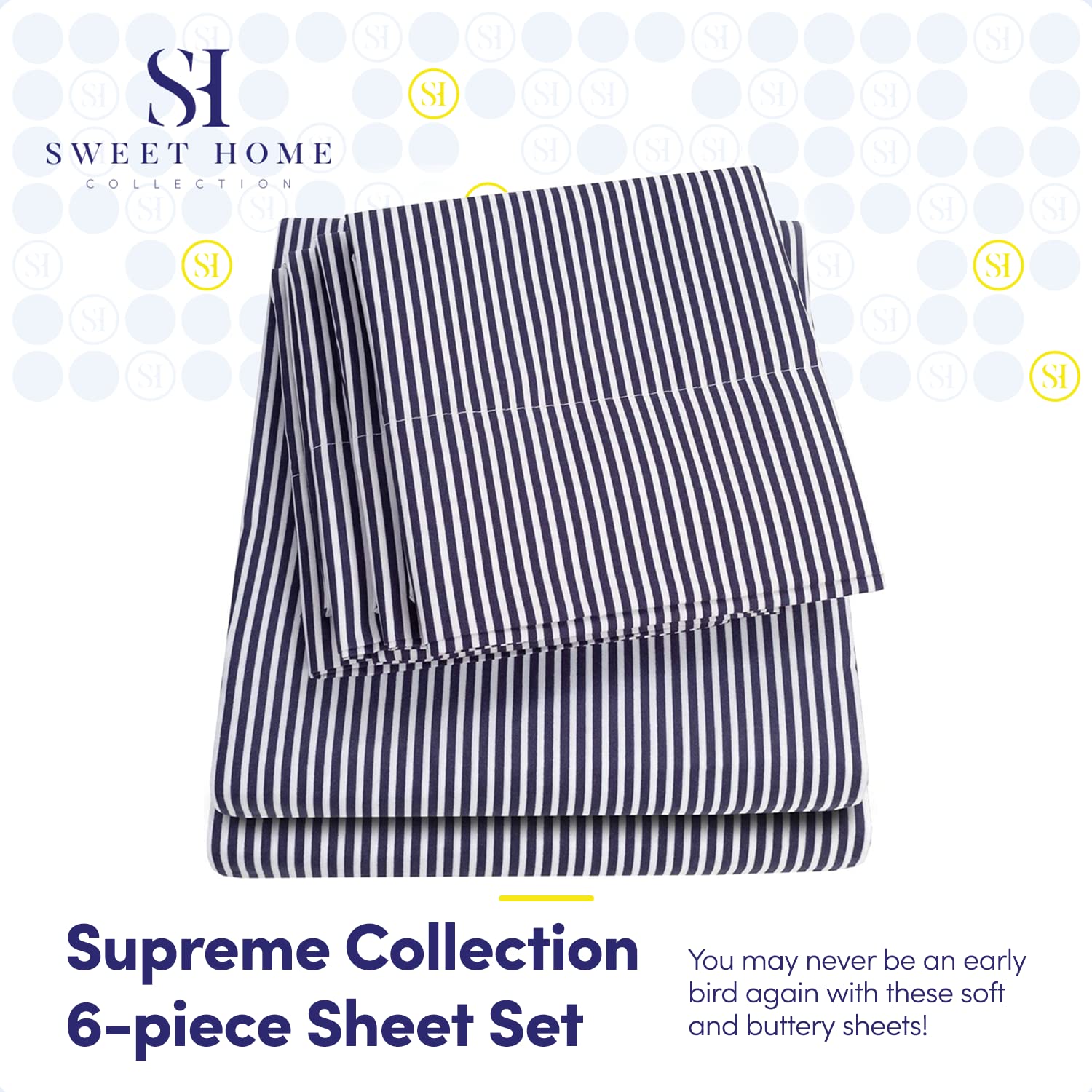 Foto 2 | Sábanas Sweet Home Collection 1500 Supreme Cal King - Venta Internacional.