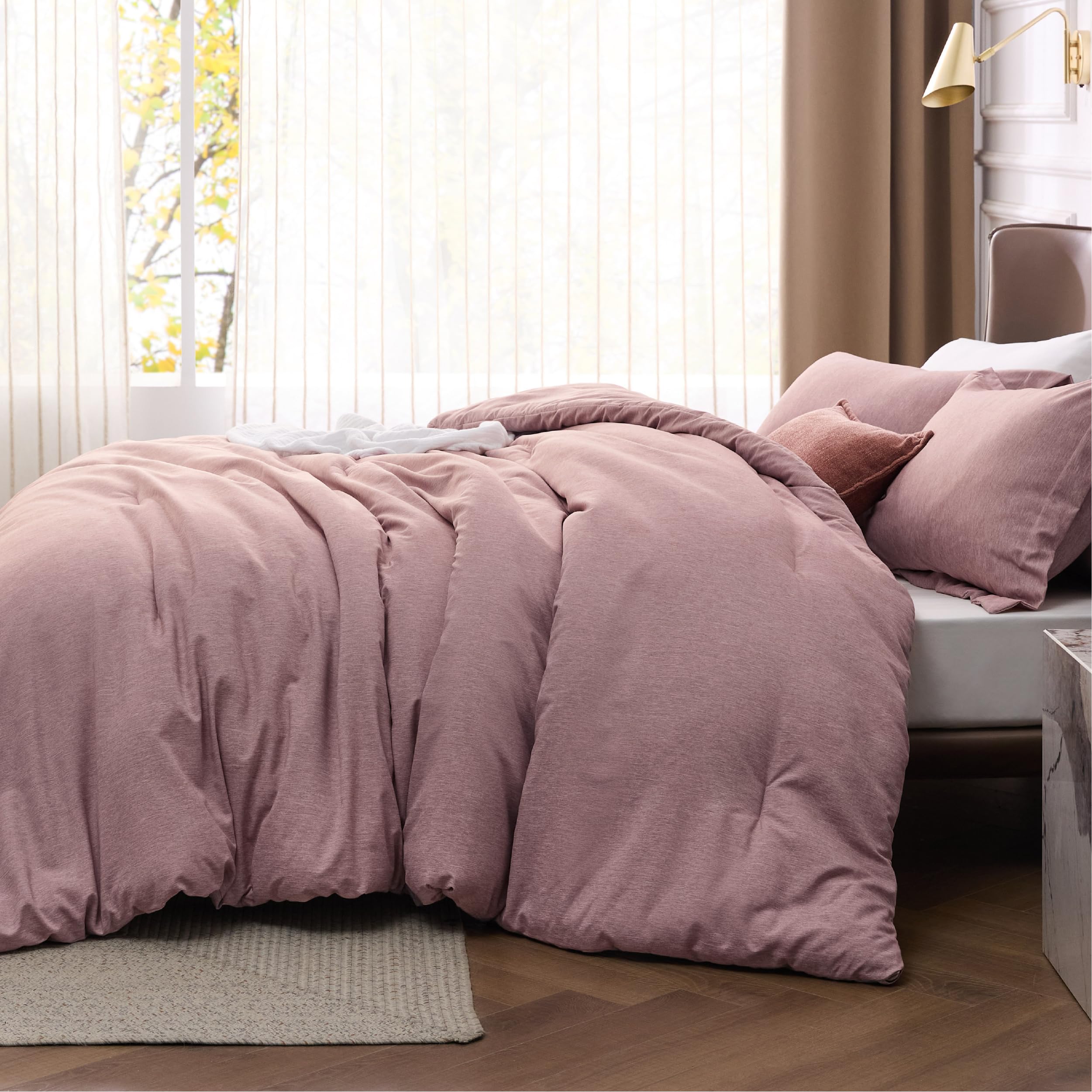 Foto 3 pulgar | Juego De Edredón Bedsure Queen Dusty Rose Soft All Seasons - Venta Internacional.