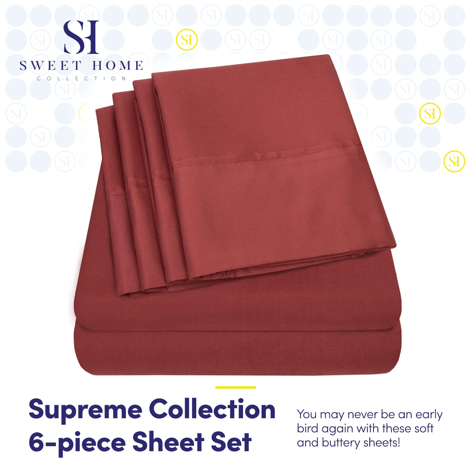Foto 2 | Sábanas Sweet Home Collection 1500 Supreme Cal King - Venta Internacional.
