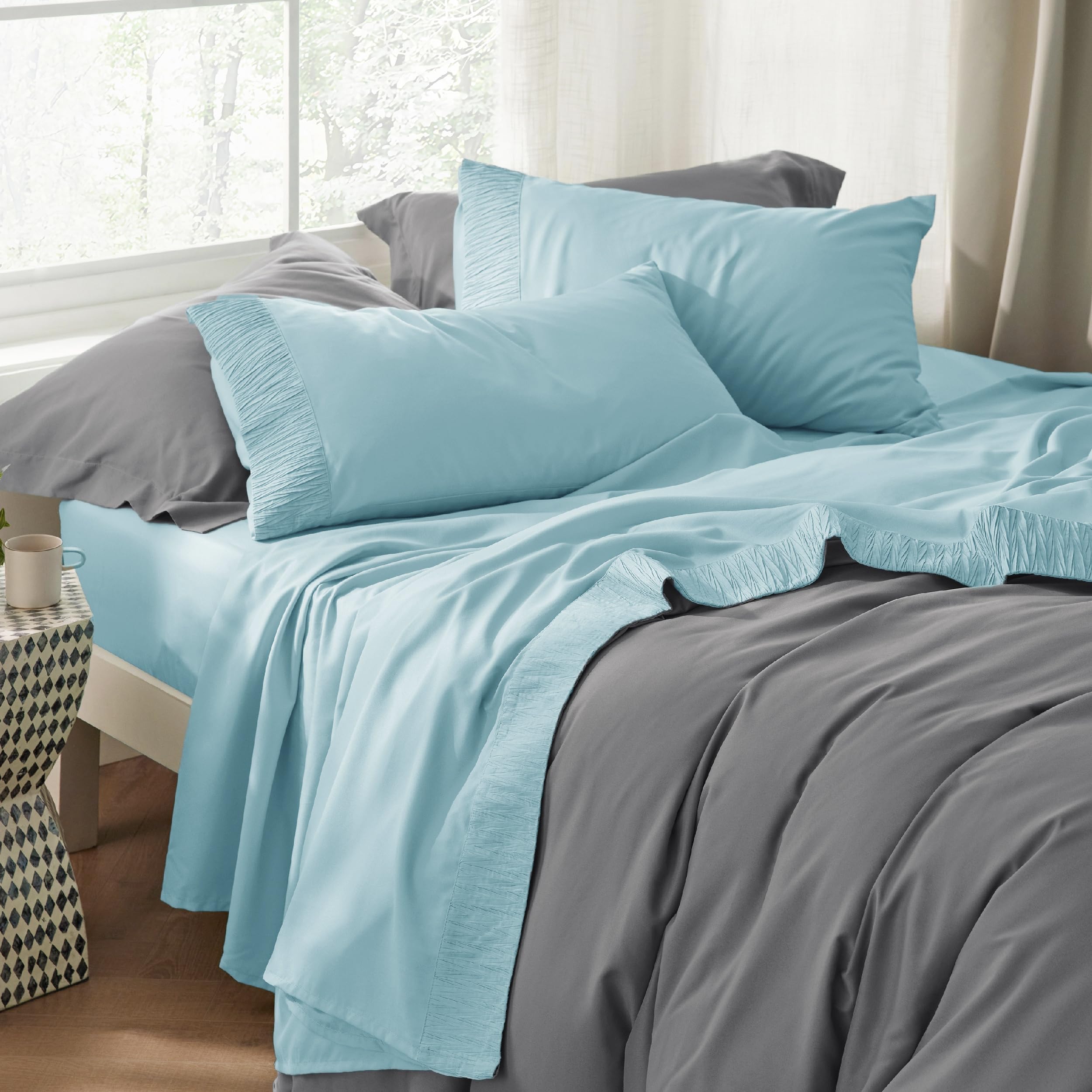 Foto 5 | Juego de Sábanas Bedsure Queen Size 4 Piezas- Venta Internacional