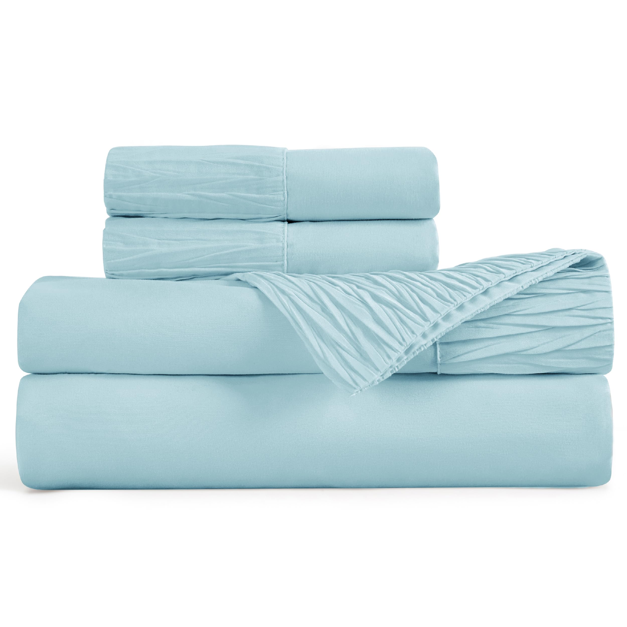 Foto 7 | Juego de Sábanas Bedsure Queen Size 4 Piezas- Venta Internacional