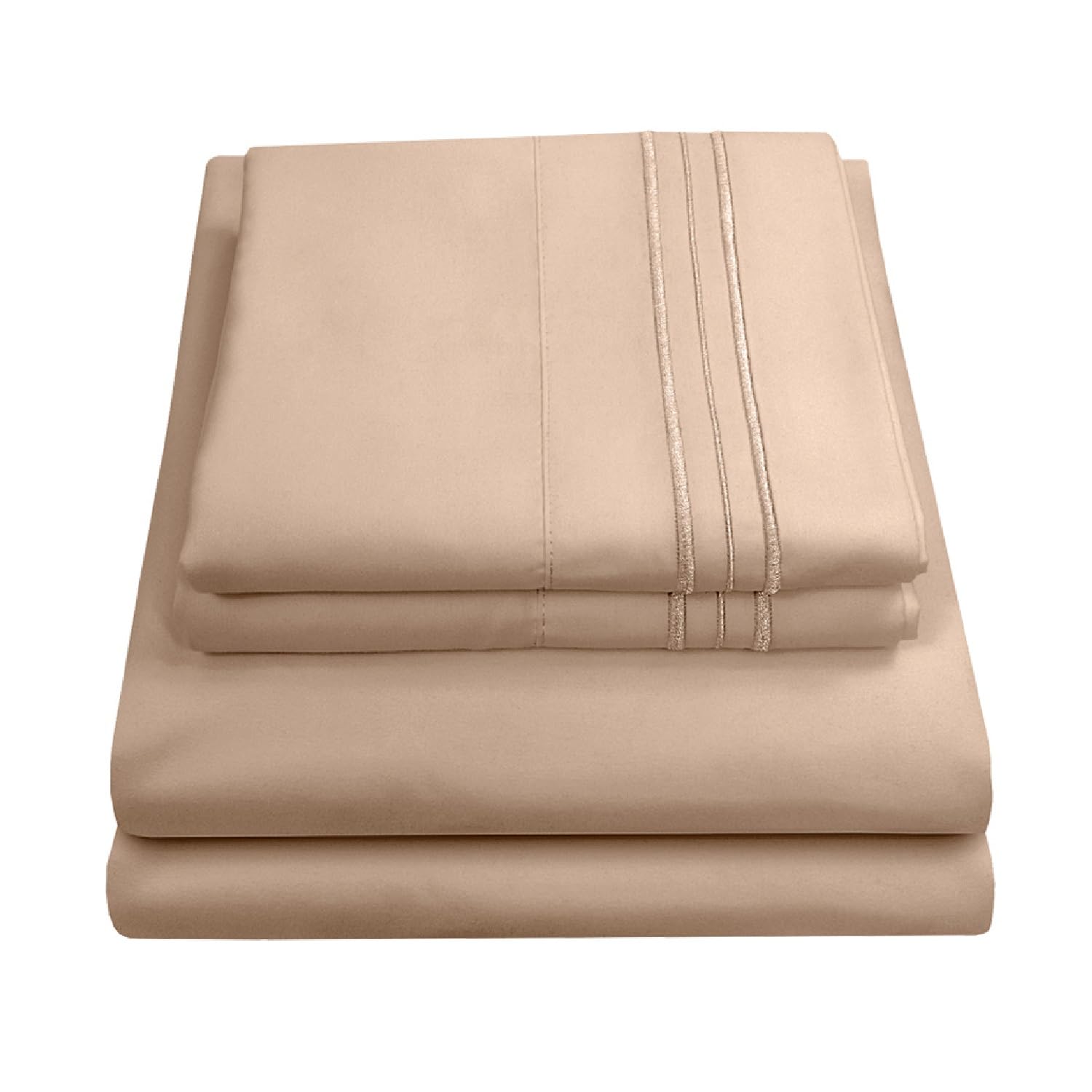 Foto 2 pulgar | Sábanas Sweet Home Collection Rv Short Queen Taupe - Venta Internacional.