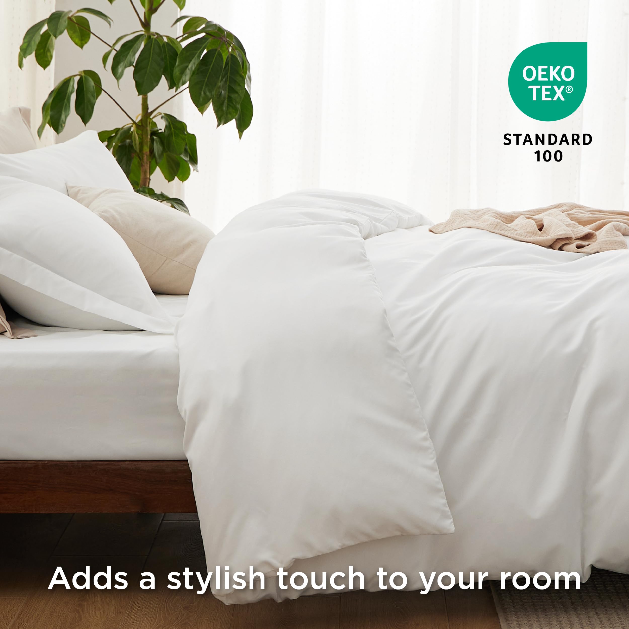 Foto 6 pulgar | Juego de Cama Bedsure King Funda De Edredón Con Sábana Bajera Ajustable 4 Piezas - Venta Internacional