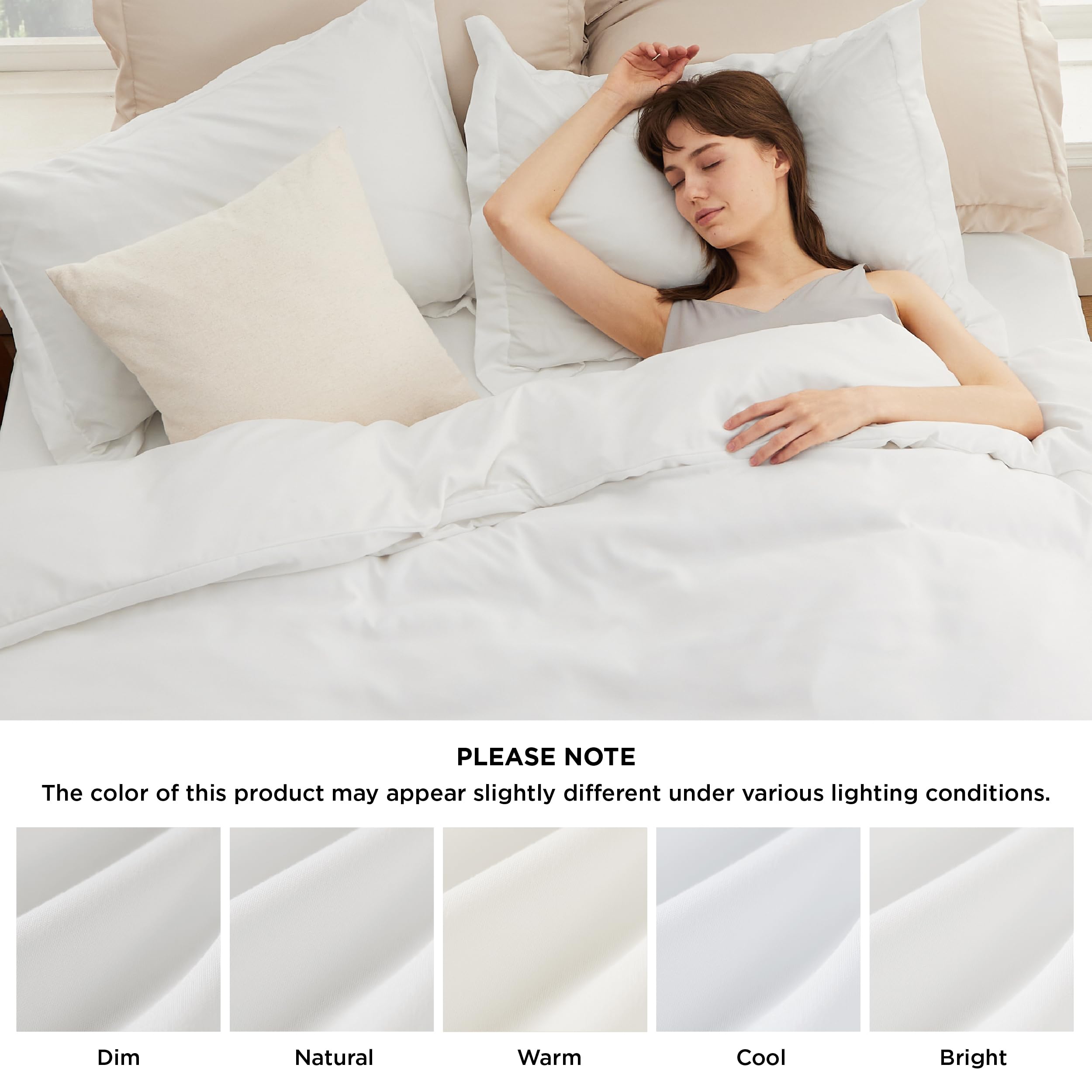 Foto 7 pulgar | Juego de Cama Bedsure King Funda De Edredón Con Sábana Bajera Ajustable 4 Piezas - Venta Internacional