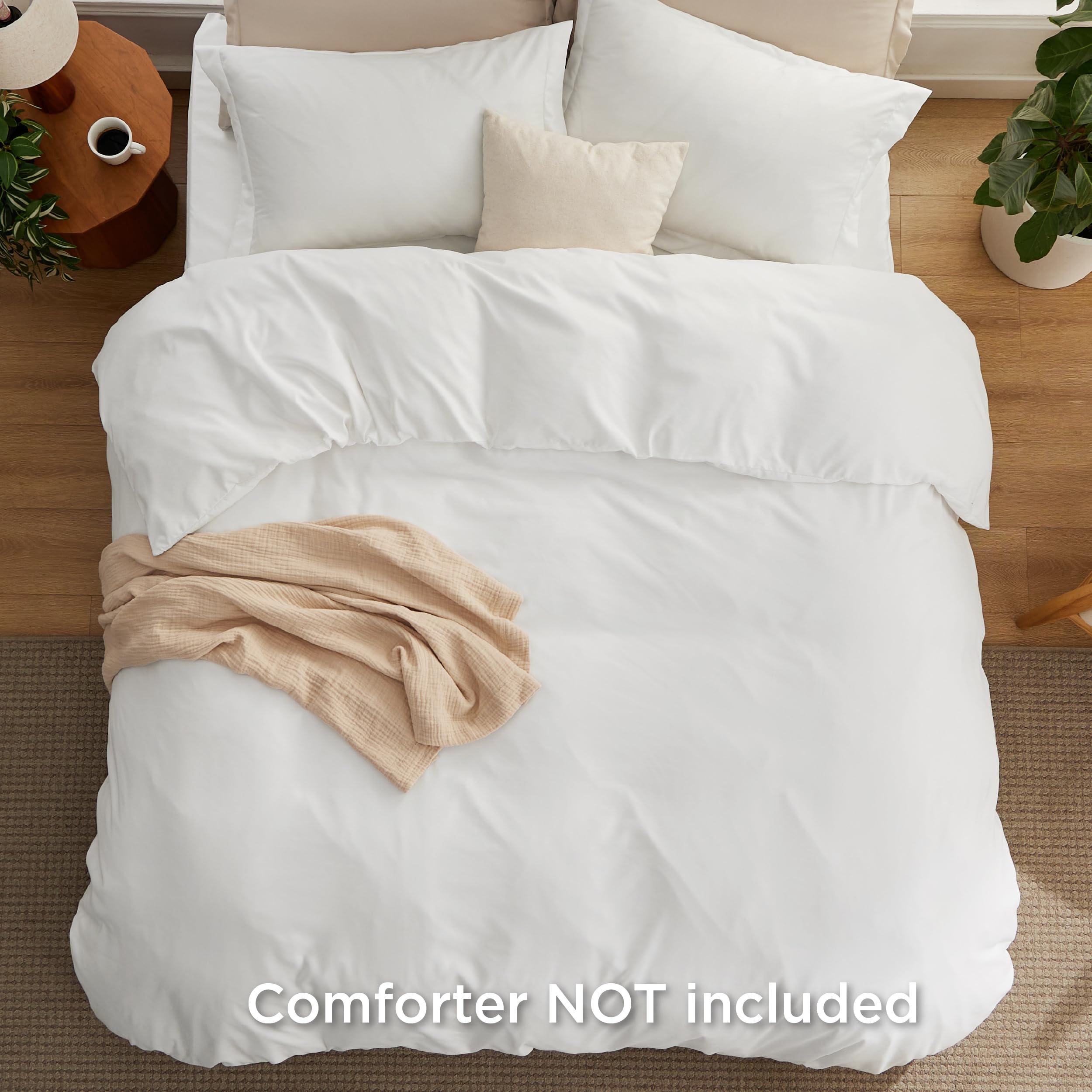 Foto 8 pulgar | Juego de Cama Bedsure King Funda De Edredón Con Sábana Bajera Ajustable 4 Piezas - Venta Internacional