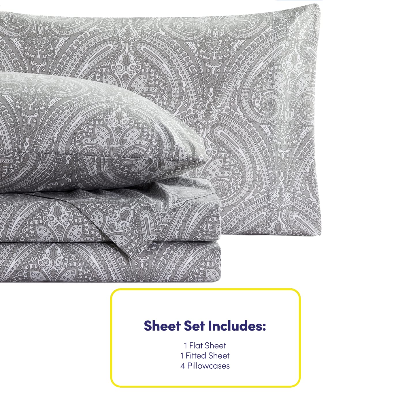 Foto 5 | Juego De Sábanas Sweet Home Collection Paisley Queen, 6 Piezas - Venta Internacional.