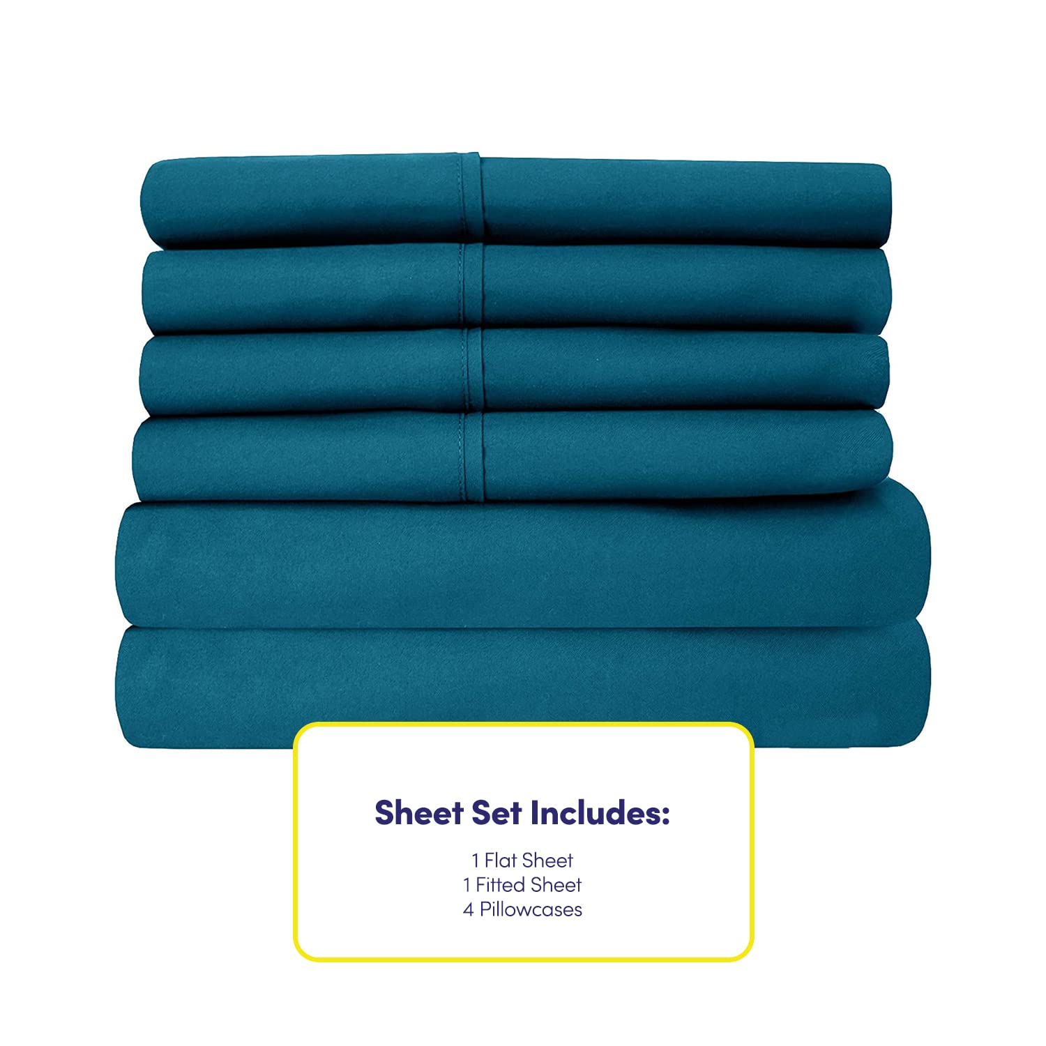 Foto 4 | Sábanas Sweet Home Collection, 6 Unidades, 1500 Supreme King - Venta Internacional.