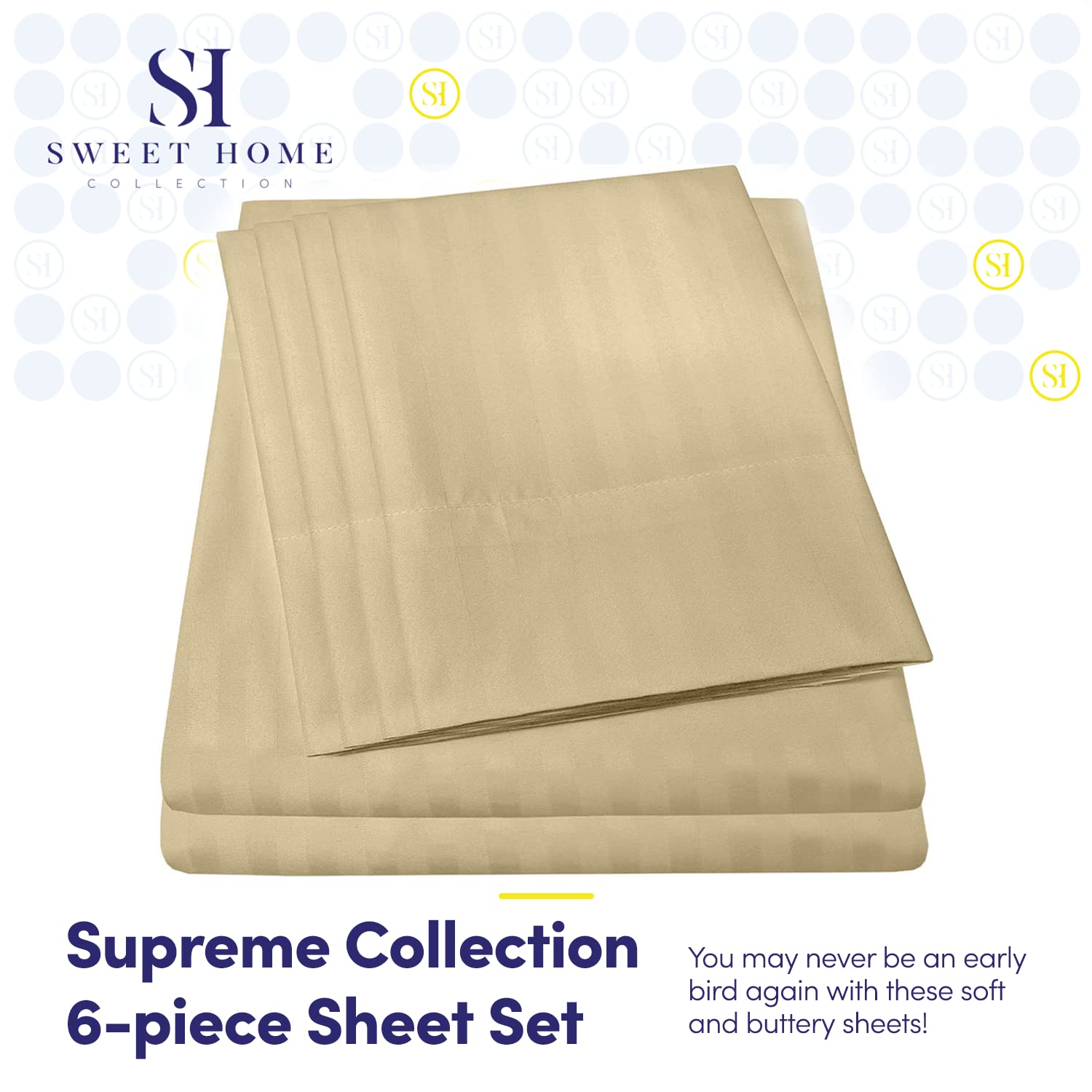 Foto 2 | Sábanas Sweet Home Collection 1500 Supreme De Tamaño Completo - Venta Internacional.