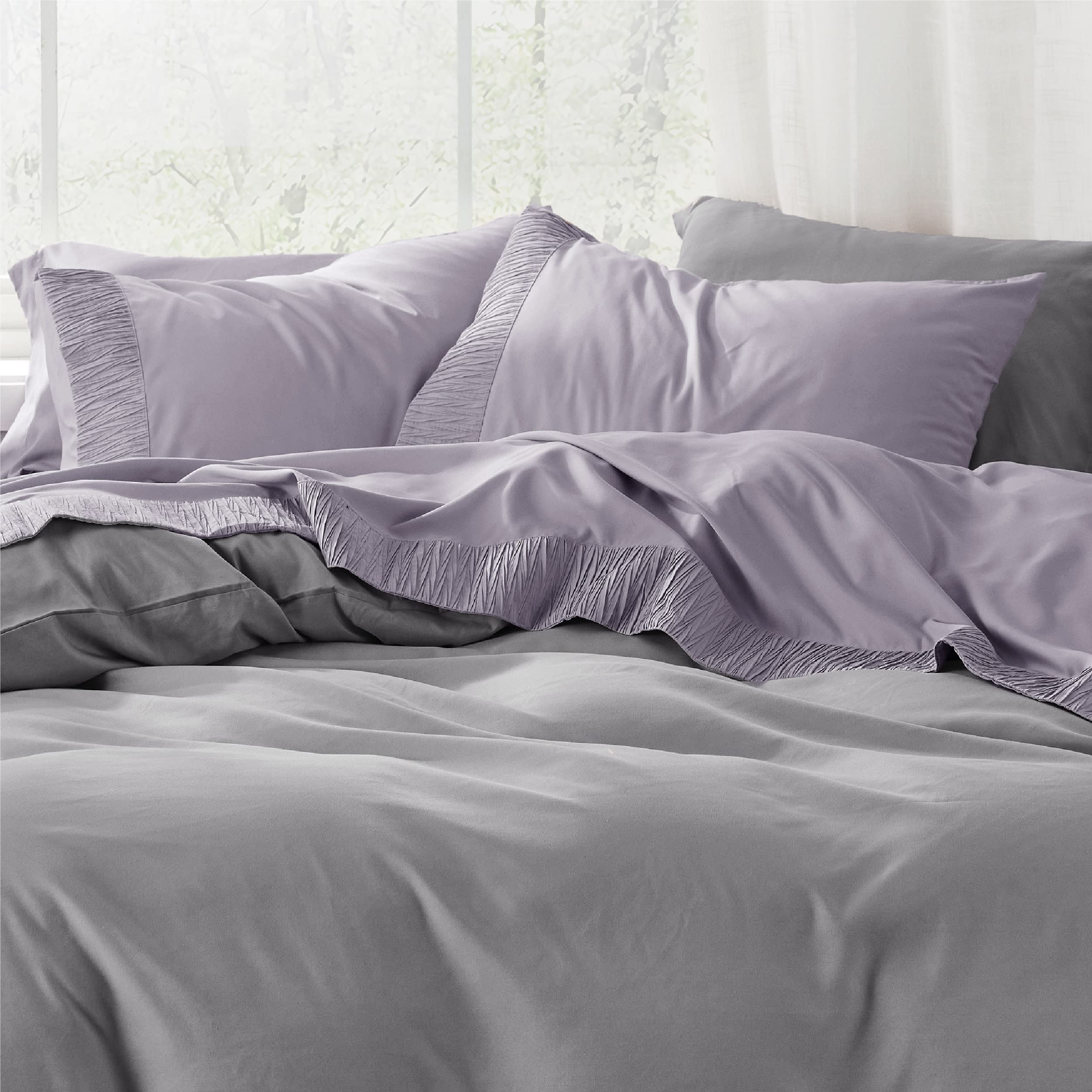 Foto 3 | Juego de Sábanas Bedsure Queen Size Lavanda 4 Piezas - Venta Internacional