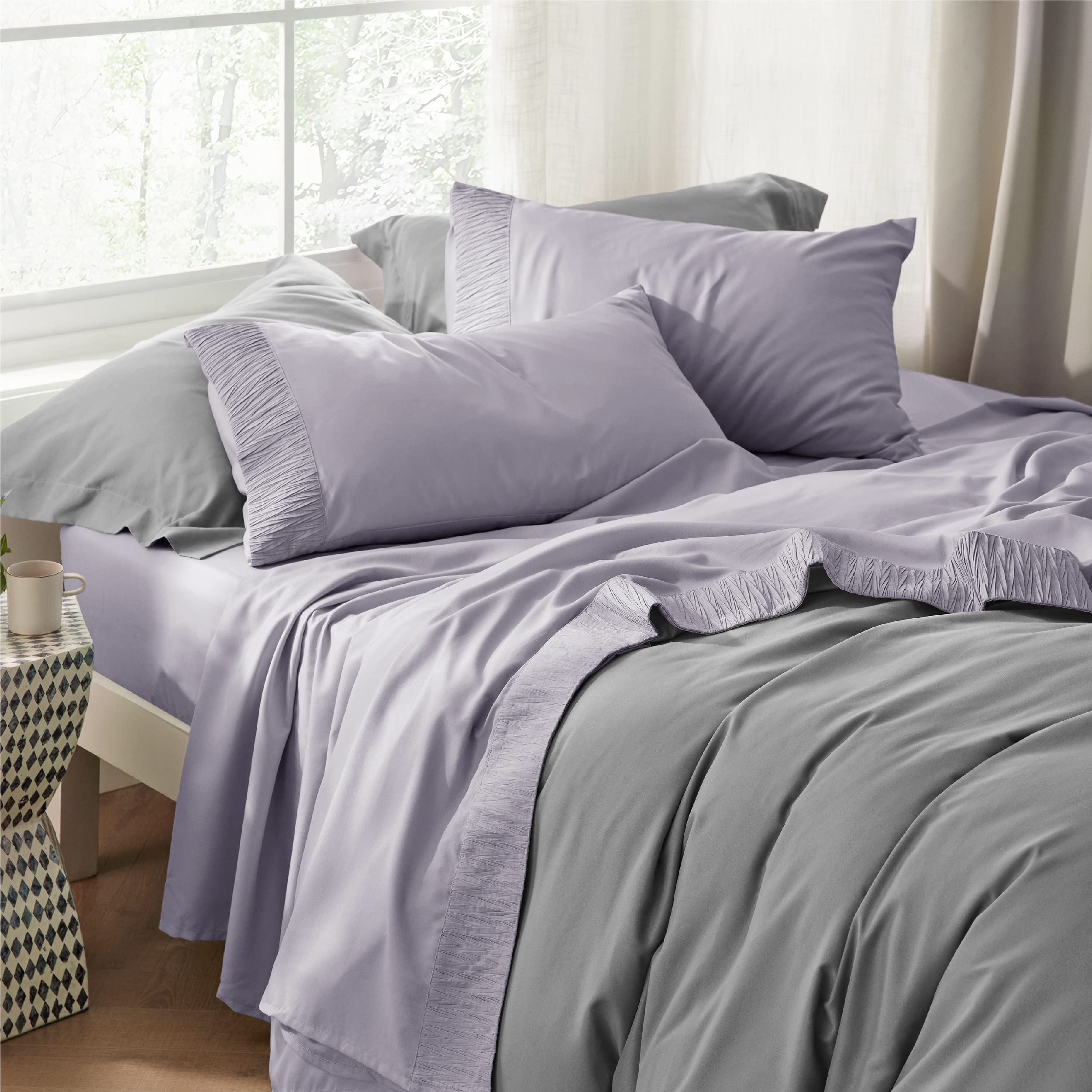 Foto 6 pulgar | Juego de Sábanas Bedsure Queen Size Lavanda 4 Piezas - Venta Internacional