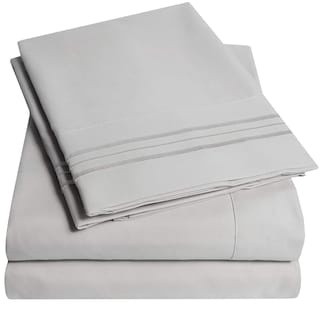 Foto 1 | Juego De Sábanas Sweet Home Collection 1500 Supreme King Silver Grey - Venta Internacional.