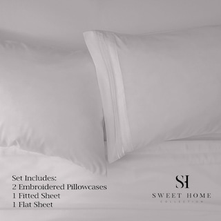 Foto 2 | Juego De Sábanas Sweet Home Collection 1500 Supreme King Silver Grey - Venta Internacional.