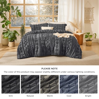 Foto 7 | Juego de Edredón Bohemio Bedsure Queen Gris 3 Piezas- Venta Internacional