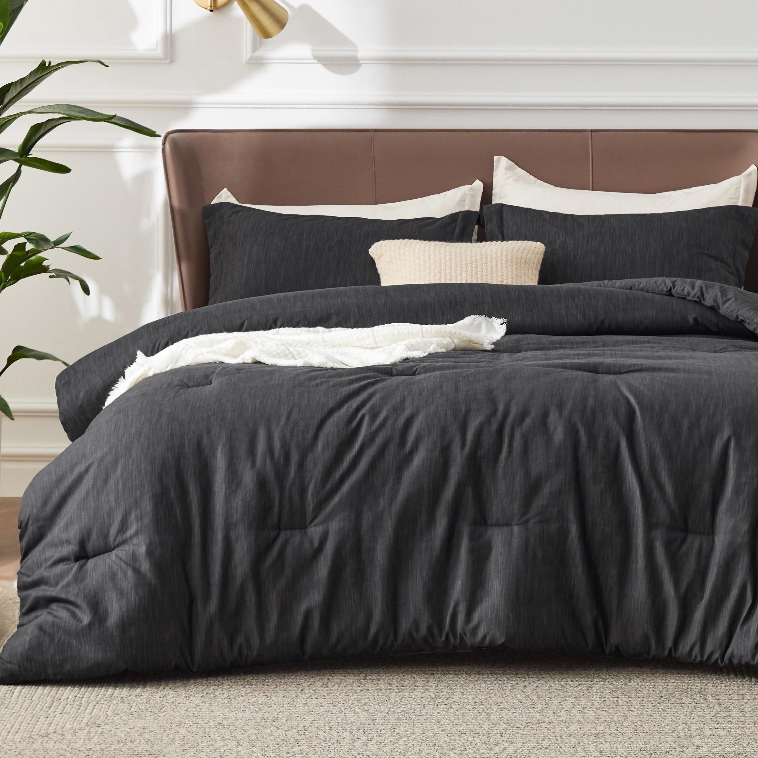 Juego de Edredón Bedsure King Negro  - Venta Internacional