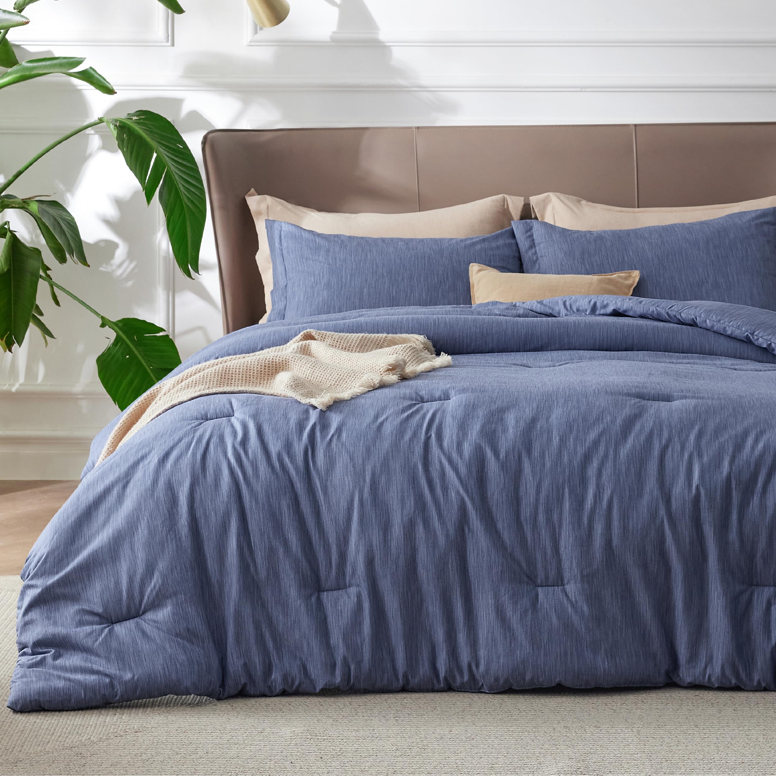 Juego De Edredón Bedsure Infinity Blue Tamaño Completo 3 Piezas - Venta Internacional