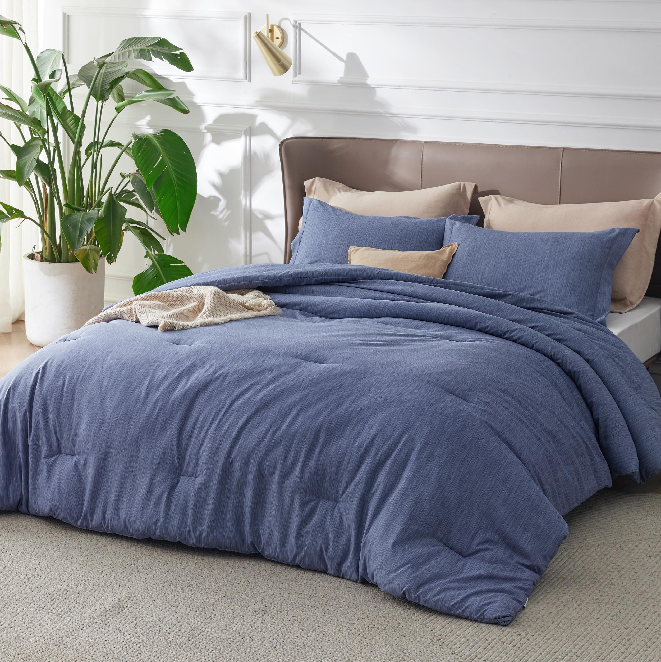Foto 7 | Juego De Edredón Bedsure Infinity Blue Tamaño Completo 3 Piezas - Venta Internacional