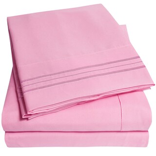 Foto 1 | Juego de Sábanas Sweet Home Collection 1500 Supreme Pink Cal King - Venta Internacional