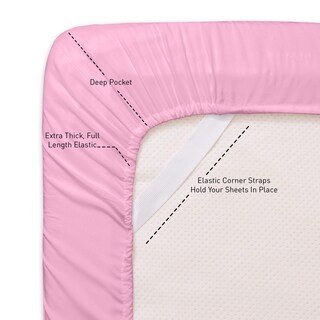 Foto 3 | Juego de Sábanas Sweet Home Collection 1500 Supreme Pink Cal King - Venta Internacional