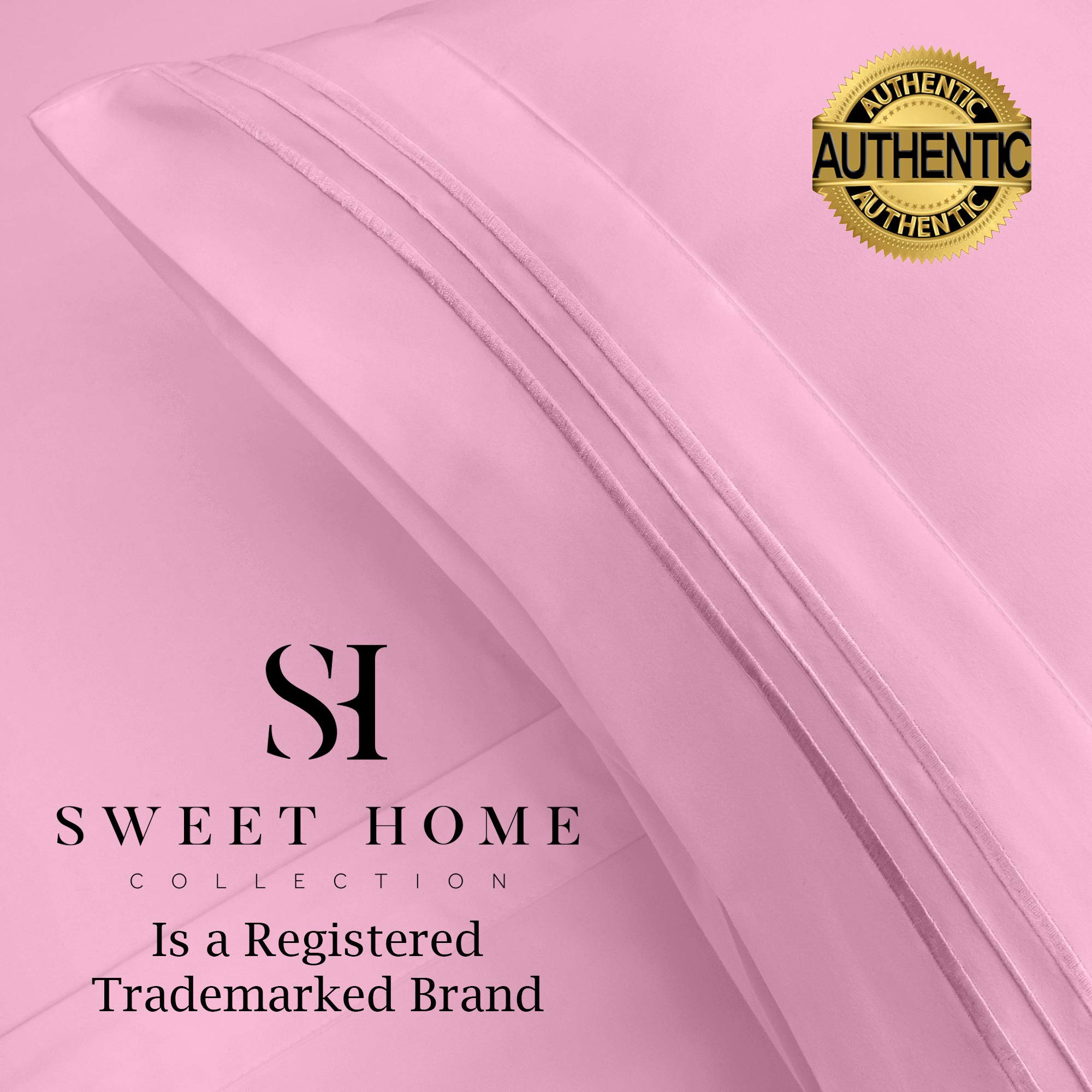 Foto 5 pulgar | Juego de Sábanas Sweet Home Collection 1500 Supreme Pink Cal King - Venta Internacional