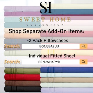 Foto 7 | Juego de Sábanas Sweet Home Collection 1500 Supreme Pink Cal King - Venta Internacional