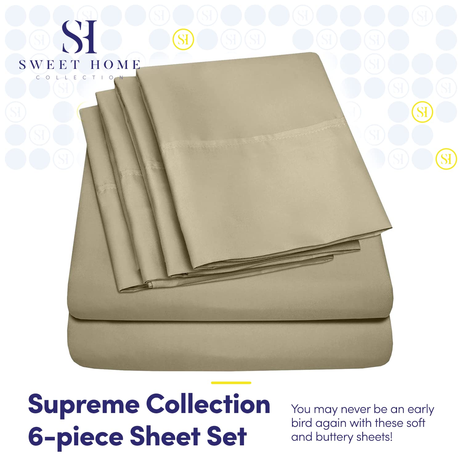 Foto 2 | Sábanas Sweet Home Collection 1500 Supreme Full Sage - Venta Internacional.