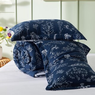Foto 7 | Juego de Edredón Bedsure King Navy con 2 Fundas - Venta Internacional