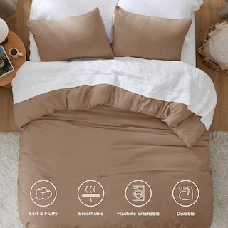 Foto 4 | Juego de Edredón Bedsure California King Brown 3 Piezas - Venta Internacional