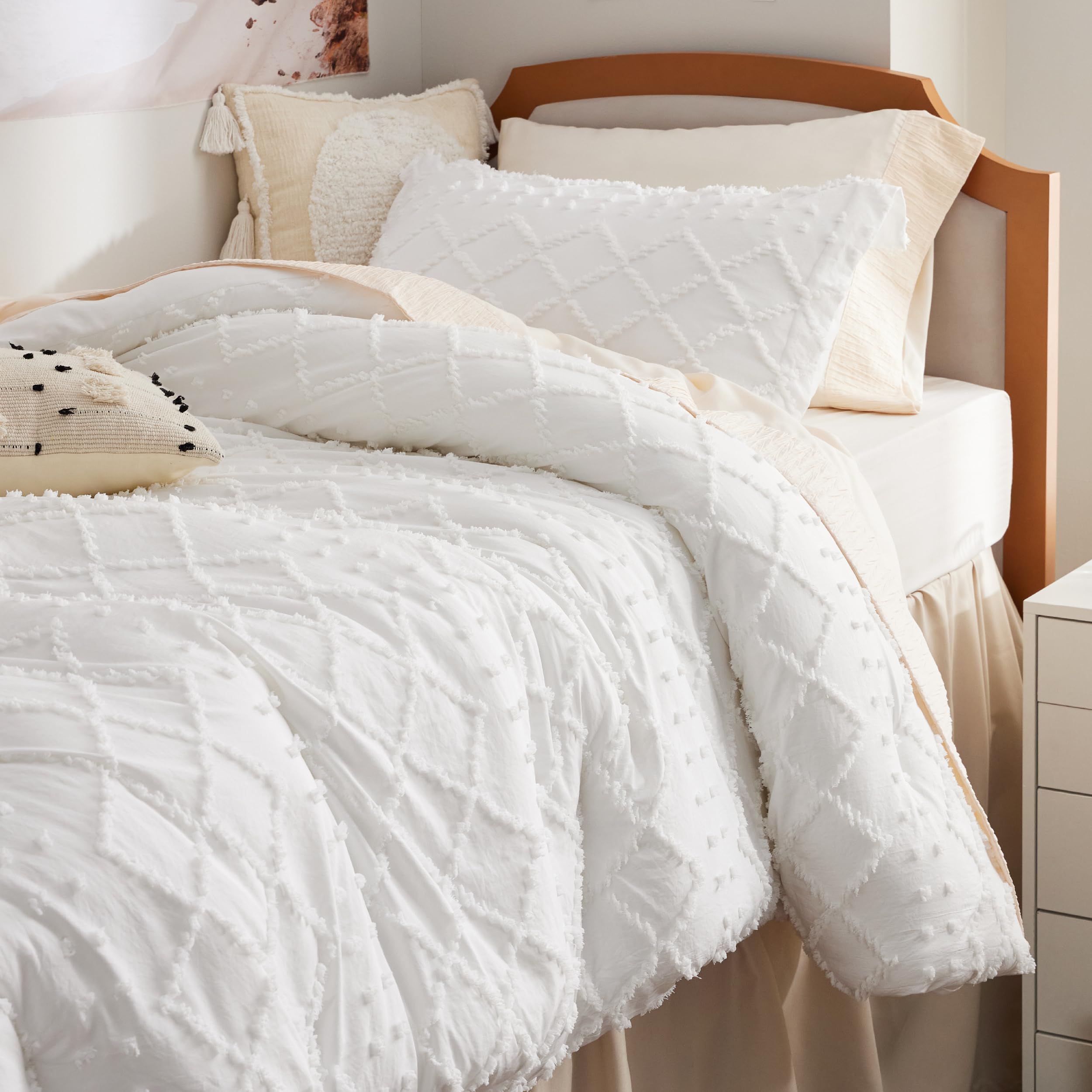 Foto 4 pulgar | Juego de Edredón Bedsure Twin/twin Xl White Boho 2 Piezas - Venta Internacional