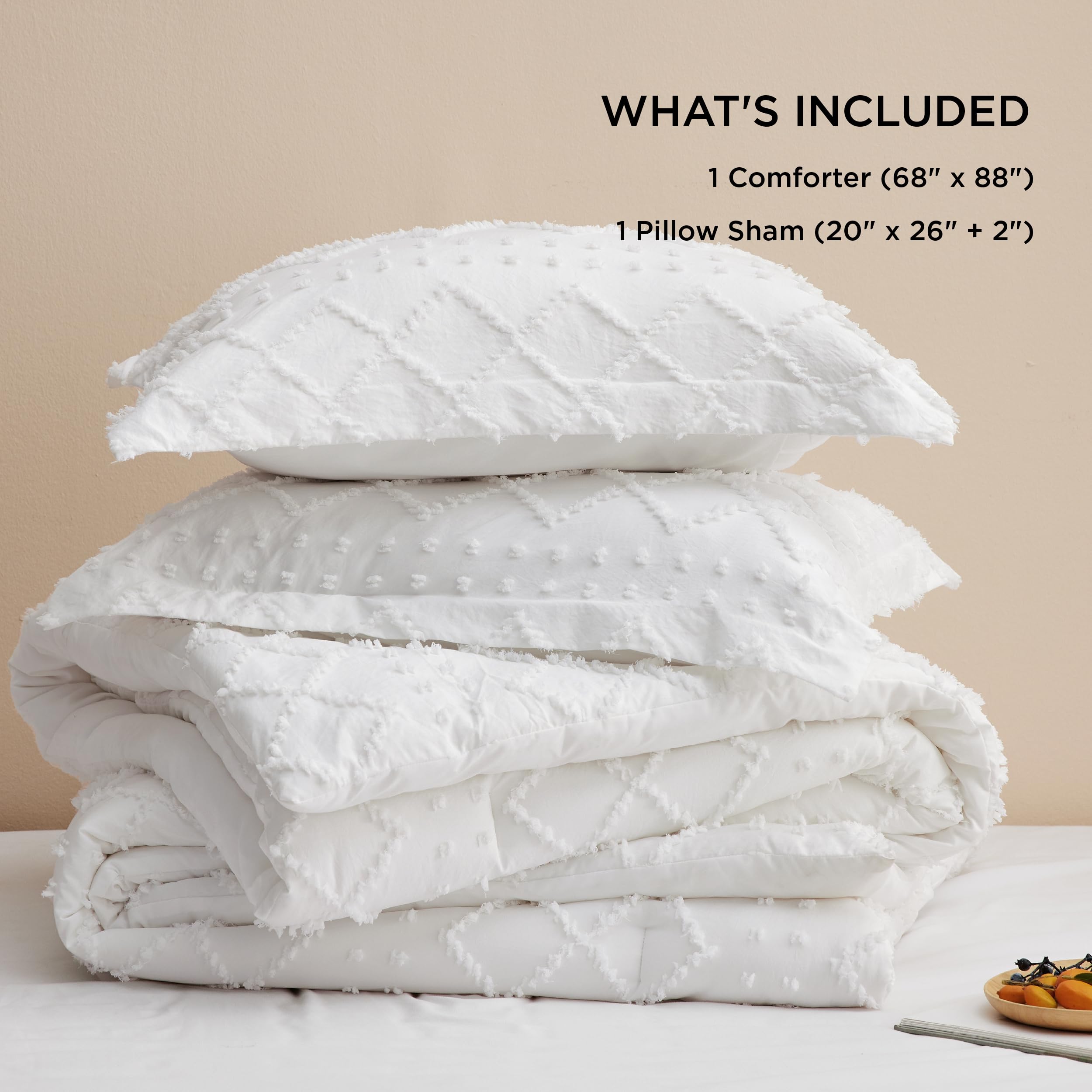 Foto 7 pulgar | Juego de Edredón Bedsure Twin/twin Xl White Boho 2 Piezas - Venta Internacional