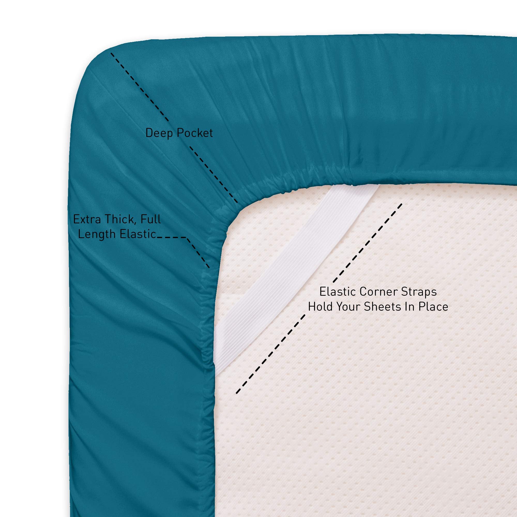 Foto 4 | Sábanas Sweet Home Collection 1500 Supreme Cal King - Venta Internacional.