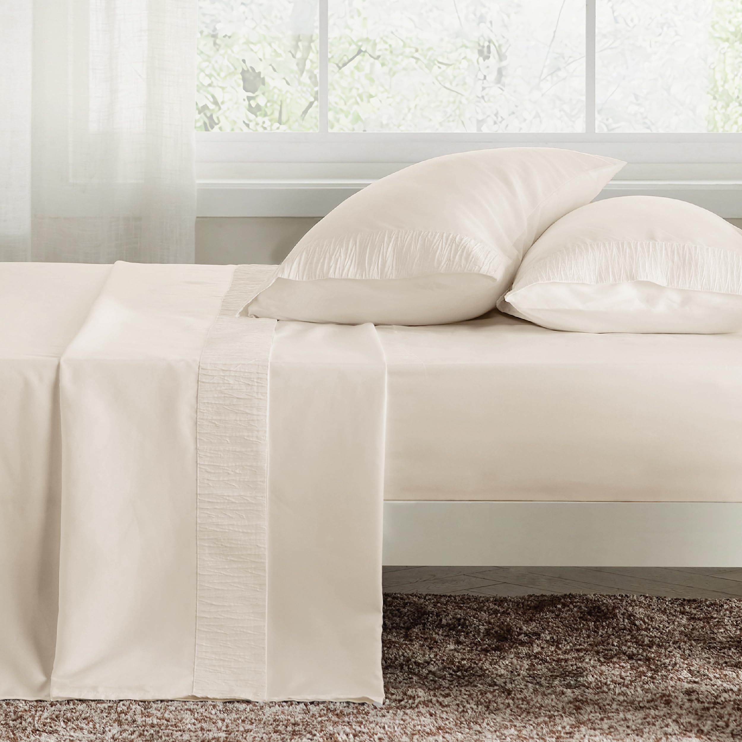Foto 3 pulgar | Juego de Sábanas Bedsure 4 Piezas Beige - Venta Internacional