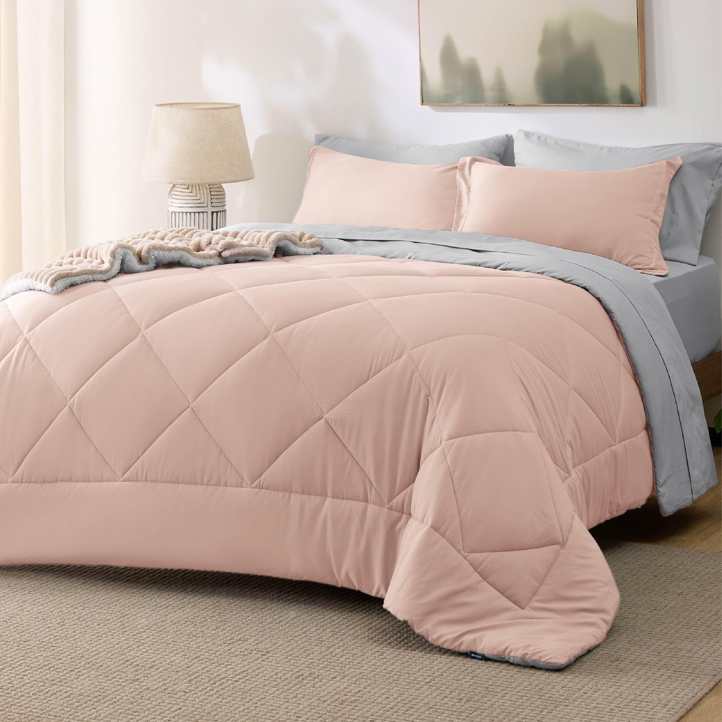 Juego de Cama Bedsure Queen Edredón Reversible 7 Piezas - Venta Internacional