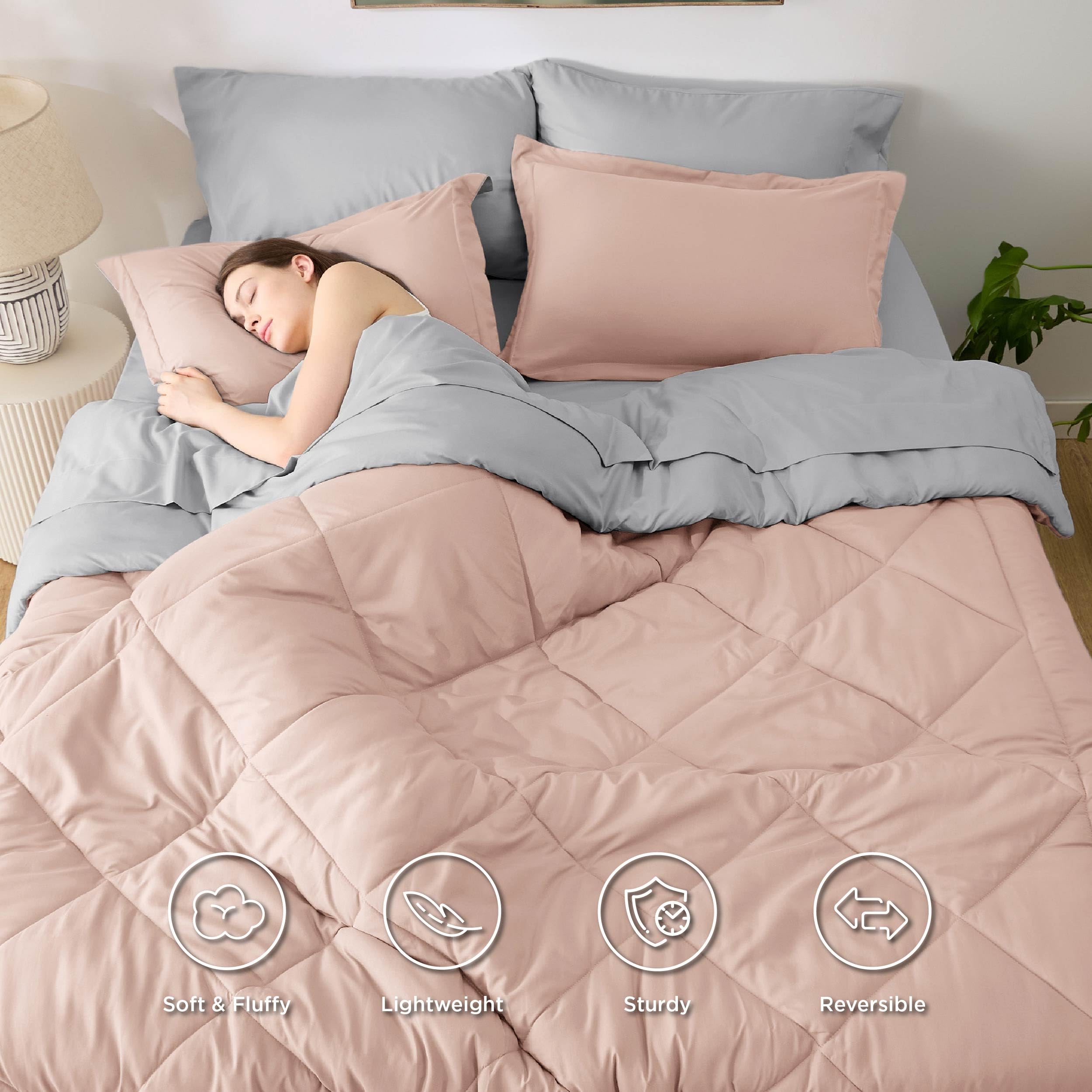 Foto 3 pulgar | Juego de Cama Bedsure Queen Edredón Reversible 7 Piezas - Venta Internacional