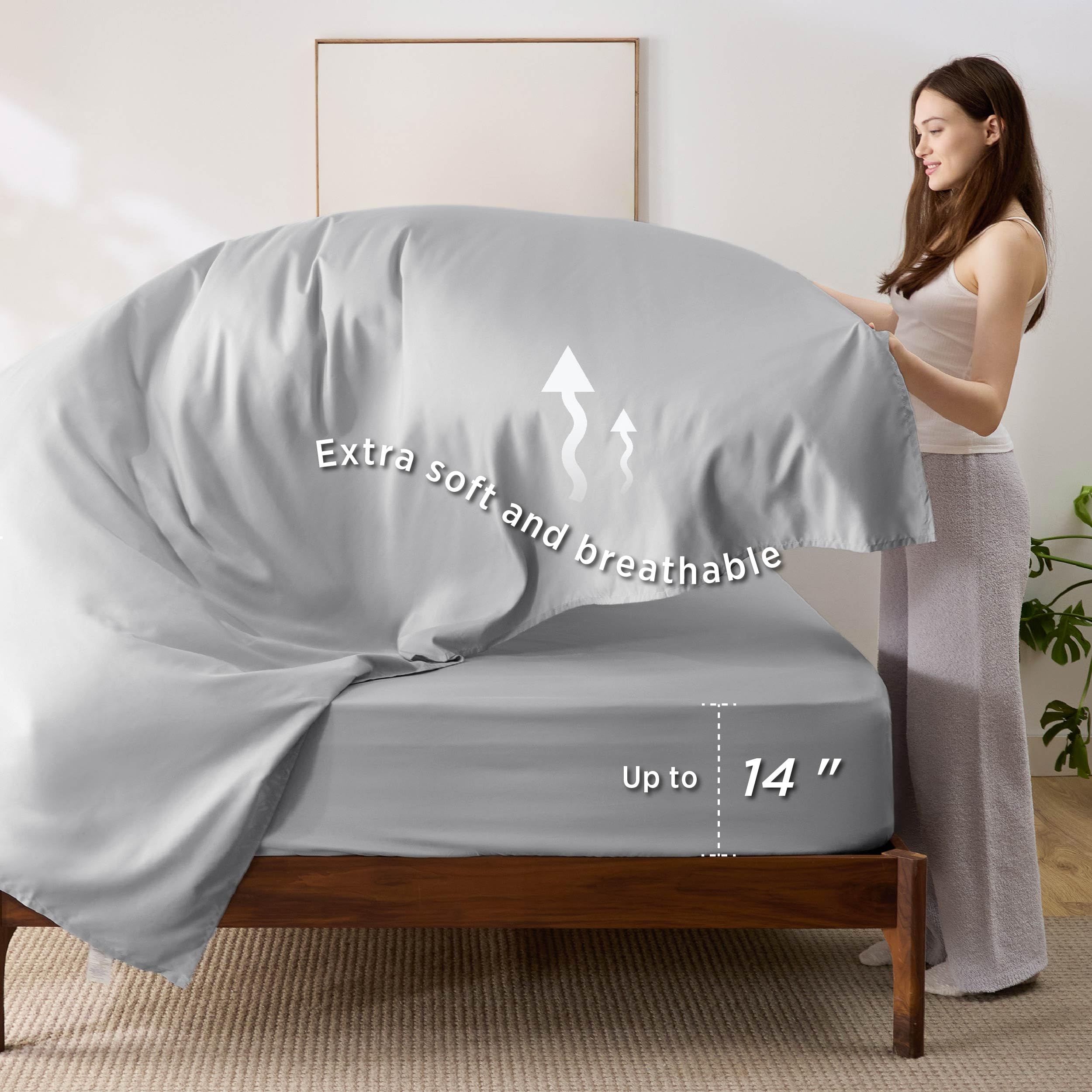 Foto 6 pulgar | Juego de Cama Bedsure Queen Edredón Reversible 7 Piezas - Venta Internacional