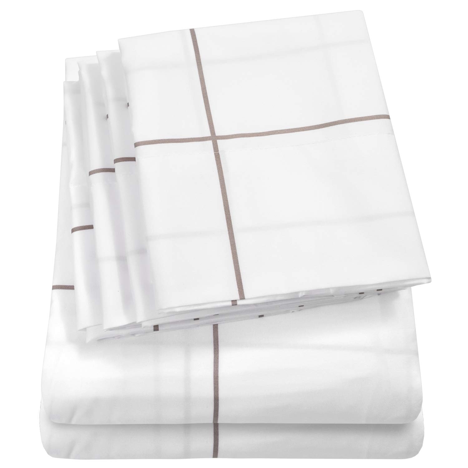Foto 1 | Sábanas Sweet Home Collection 1500 Supreme, Color Blanco Completo - Venta Internacional.