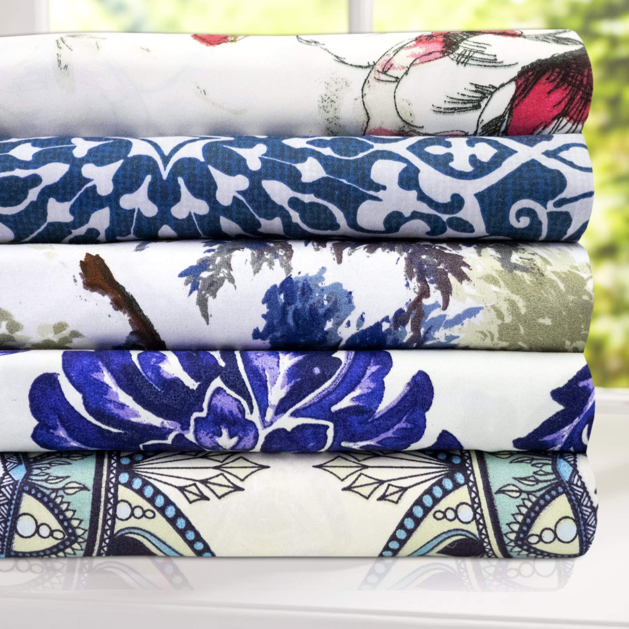 Foto 8 pulgar | Sábanas Sweet Home Collection Oasis Queen Size - Venta Internacional.