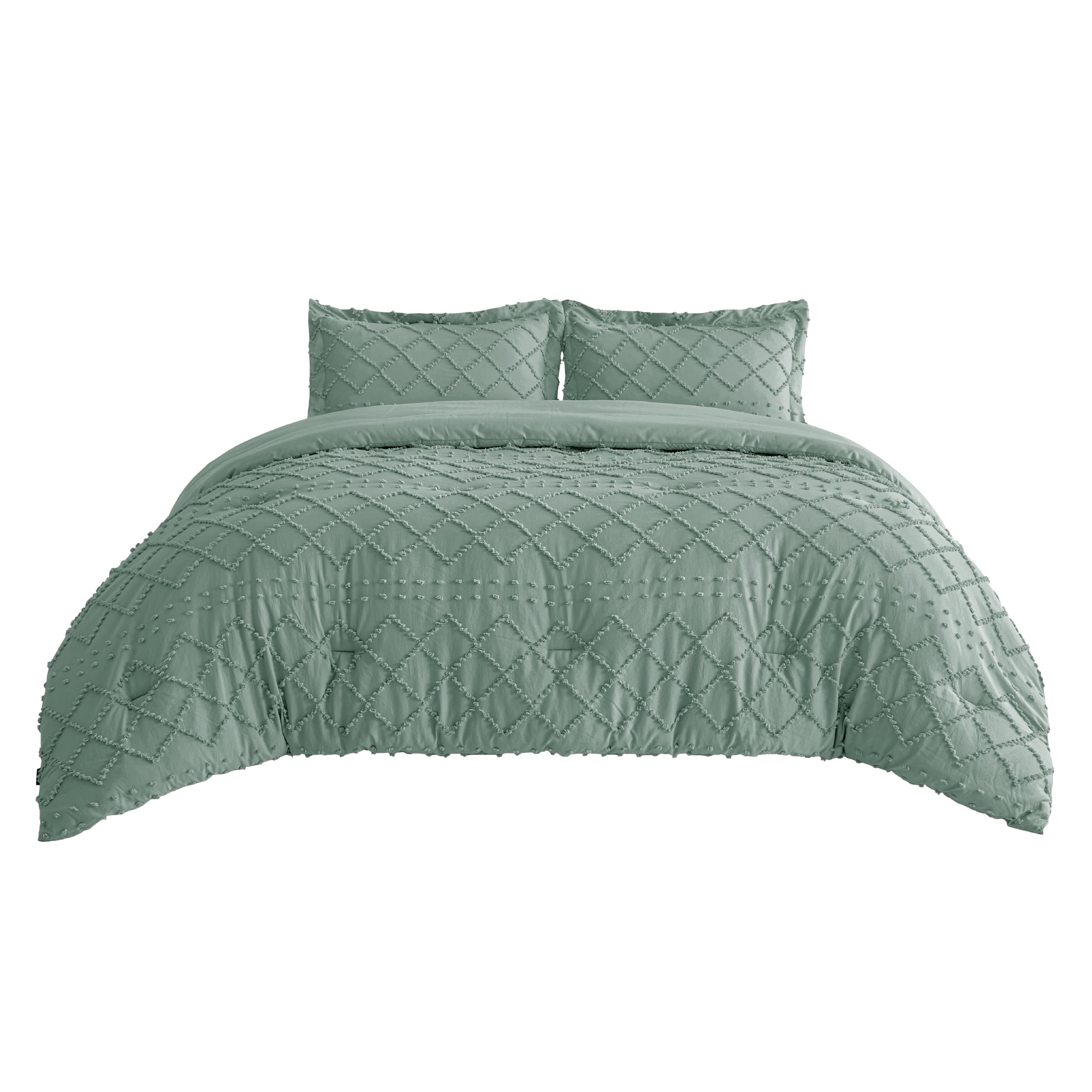 Foto 8 pulgar | Juego de Edredón Bedsure Queen Green Con 2 Fundas De Almohada - Venta Internacional