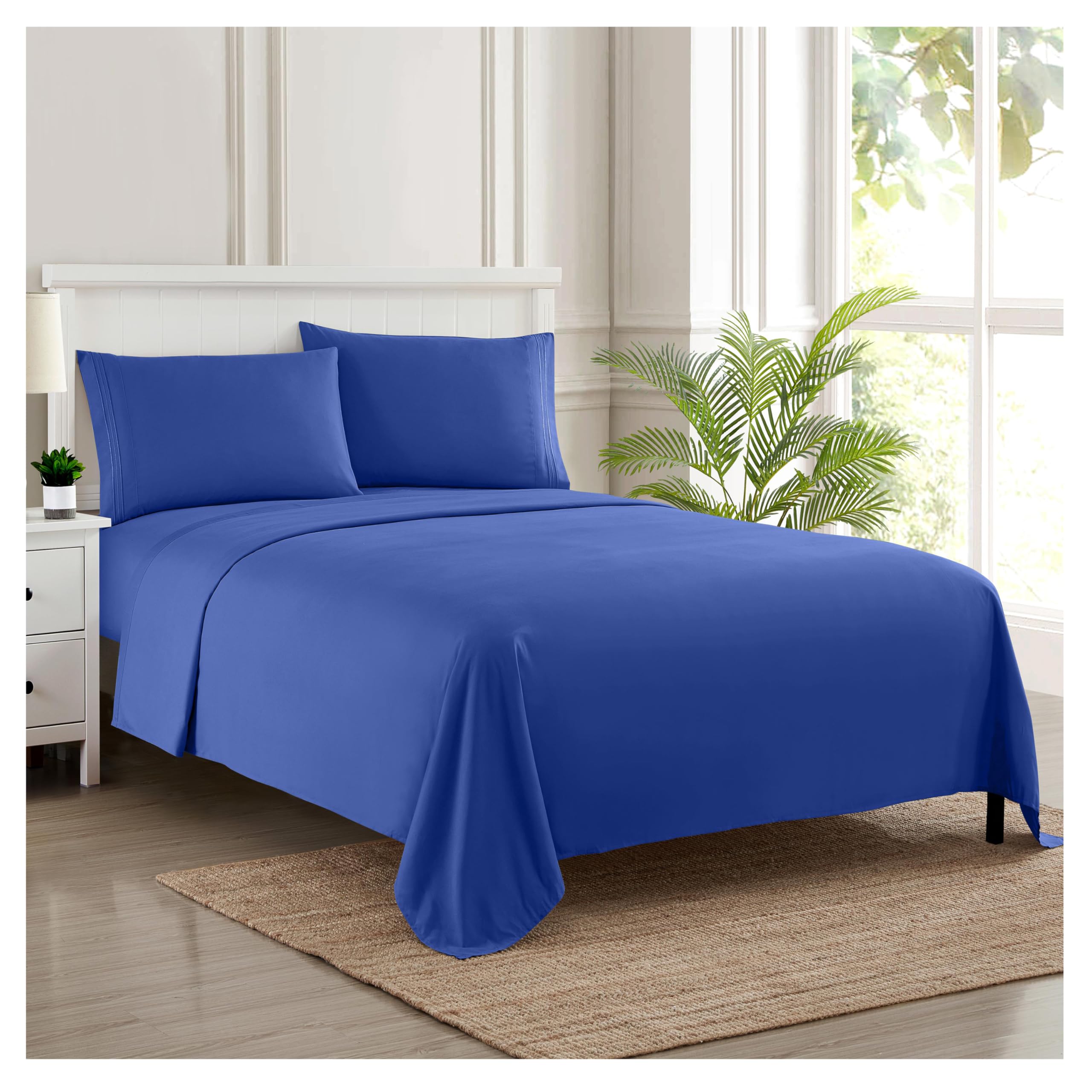 Foto 1 | Juego De Sábanas Sweet Home Collection Split King Royal Blue - Venta Internacional.