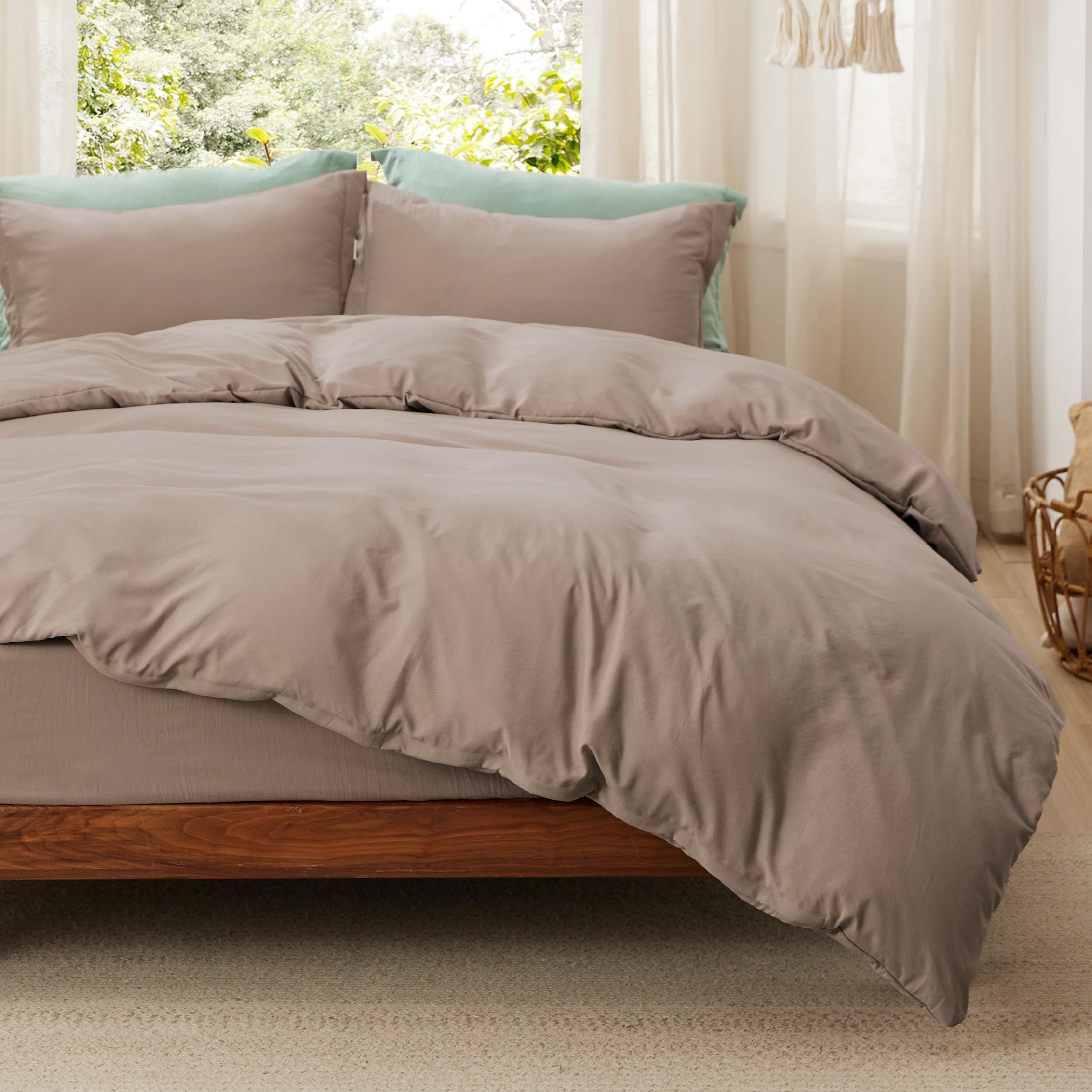 Juego de Cama Bedsure Queen con Sábana Bajera - Venta Internacional