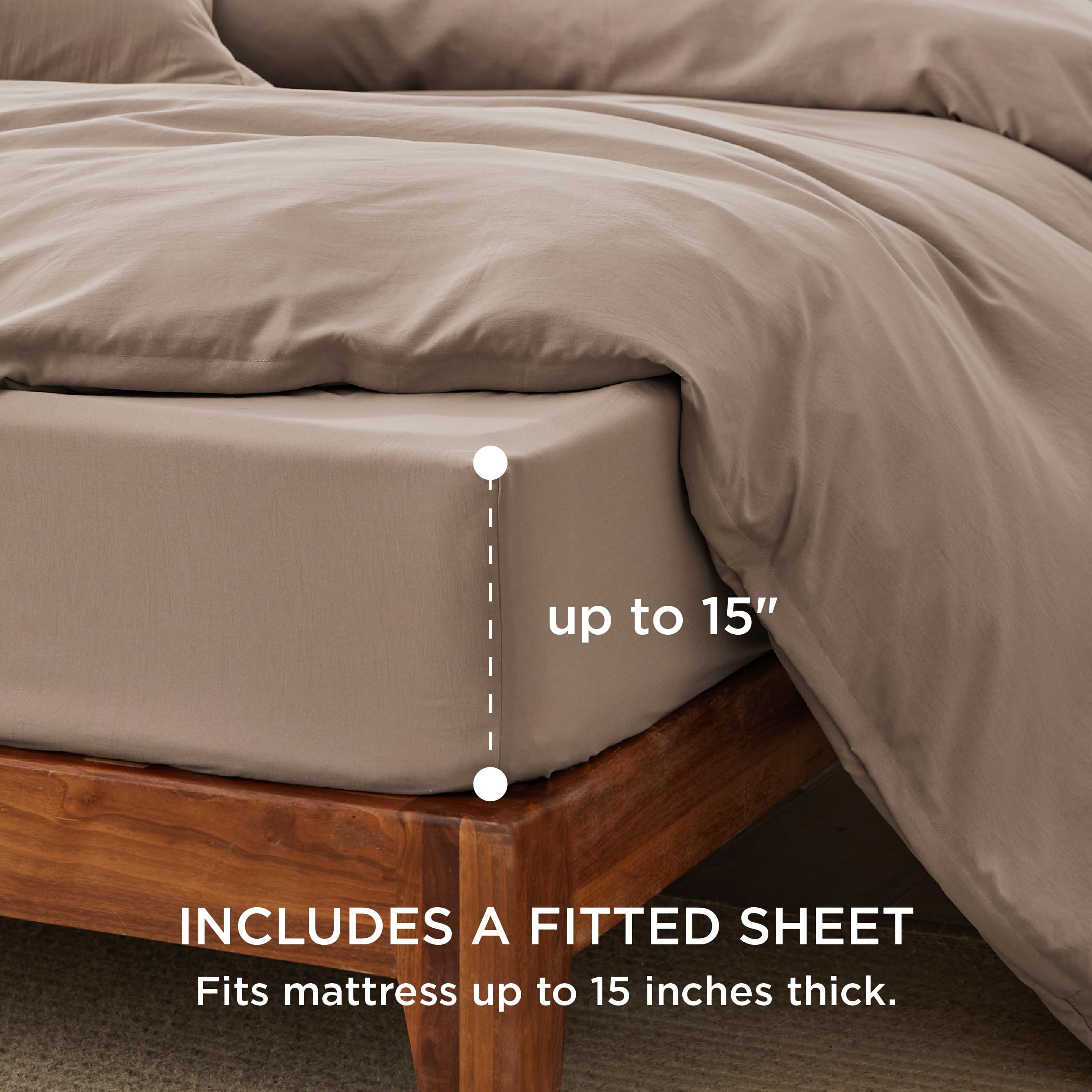 Foto 3 pulgar | Juego de Cama Bedsure Queen con Sábana Bajera - Venta Internacional
