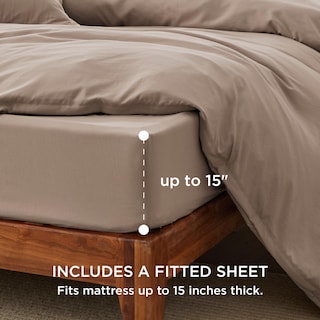 Foto 2 | Juego de Cama Bedsure Queen con Sábana Bajera - Venta Internacional