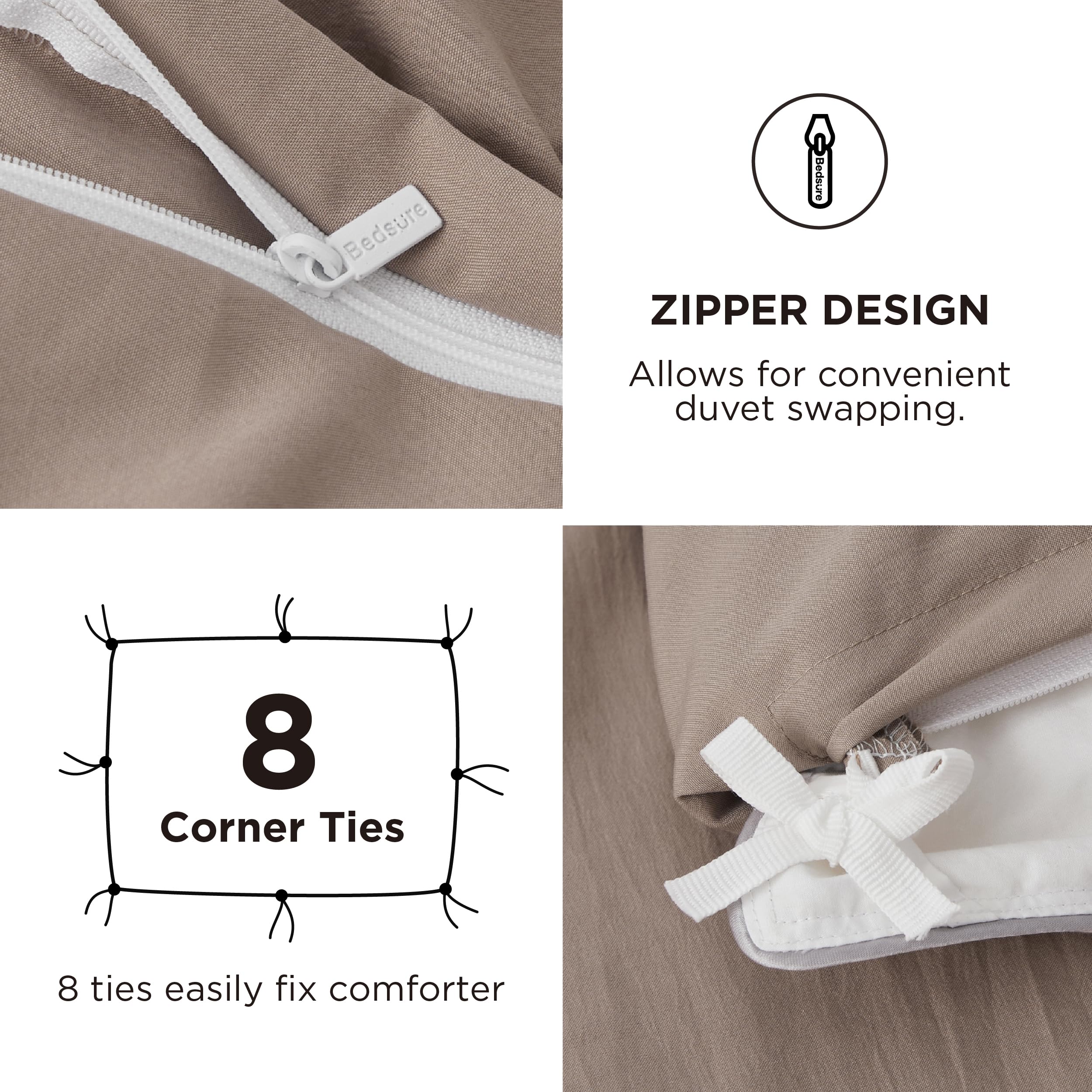 Foto 6 pulgar | Juego de Cama Bedsure Queen con Sábana Bajera - Venta Internacional