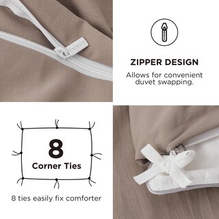 Foto 5 | Juego de Cama Bedsure Queen con Sábana Bajera - Venta Internacional