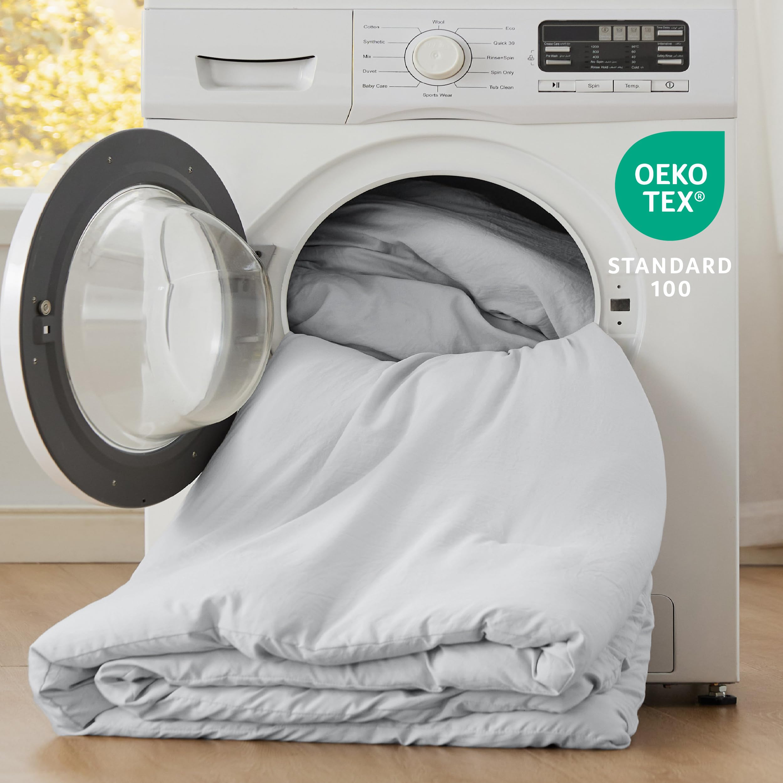 Foto 5 | Juego De Edredón Bedsure Queen Size, Gris Claro, 3 Piezas - Venta Internacional.
