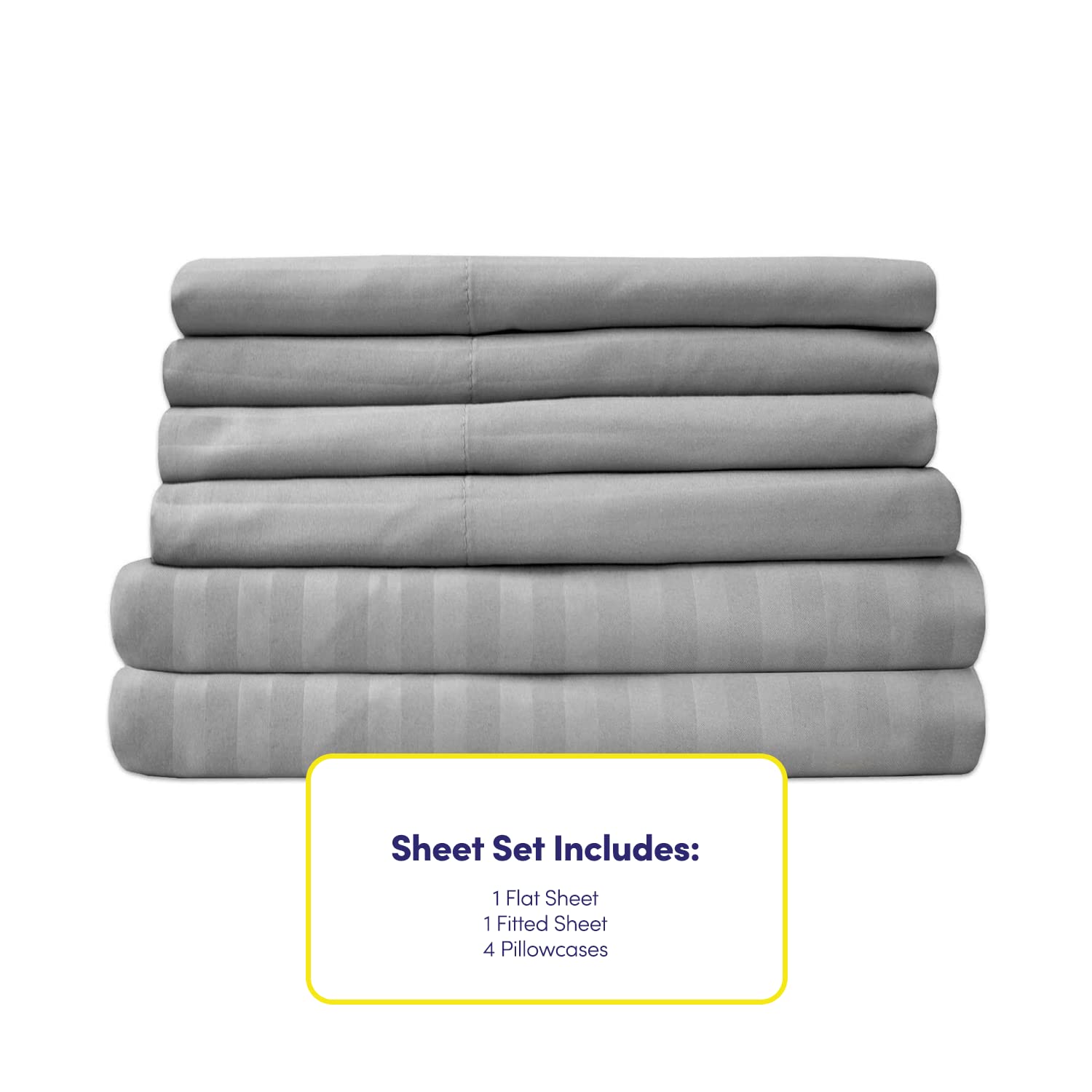 Foto 4 | Juego De Sábanas De La Colección Sweet Home Dobby Stripe Queen - Venta Internacional.